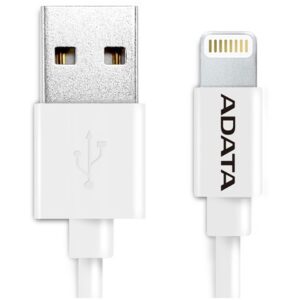 Adata Usb Type A M To Lightning M White 1M Connection Cable. Nz Depot - Nz Depot