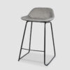 Bar Stool Iron Leg X2 grey