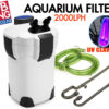 Canister External Filter Uv Aquarium Pump 2000L/H