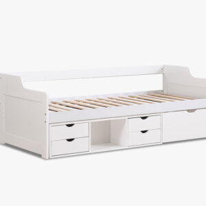 Herb Daybed with Drawers White