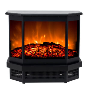 Electric Fireplace Free Standing With 3 Side Heating