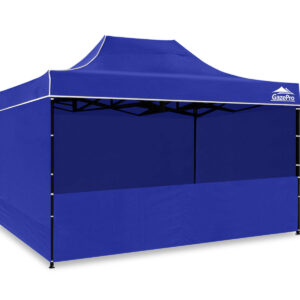 Gazebo C Silver coated roof 3x4.5M Blue