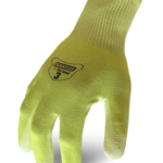 Ironclad Knit Cut 3 Hi-Vis Glove – 1 x Pair The knit Cut 3 is CE EN388 level 3 with polyurethane dipped palm in Hi-Vis Yellow! -EN388: 2003 -ANSI Cut: A1 BEST USES: Tool pushing