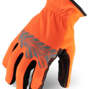 Ironclad Utility Touch Orange Glove – 1 x Pair HIGH VISIBILITY - Reflective Back of Hand Print TOUCHSCREEN - Conductive Palm & Fingers SWEAT WIPE - Terry Cloth Sweat Wipe SECURE FIT - Elastic Wrist Gather