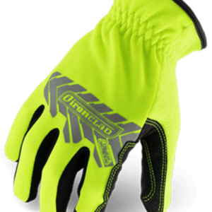 Ironclad Utility Touch Yellow Glove – 1 x Pair HIGH VISIBILITY - Reflective Back of Hand Print TOUCHSCREEN - Conductive Palm & Fingers SWEAT WIPE - Terry Cloth Sweat Wipe SECURE FIT - Elastic Wrist Gather
