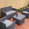 Kate 4PC Outdoor Sofa Set (Grey+Grey)