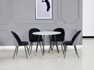 Lavina Dining Set Round Table With 4X Chair Pr8831 Dining Tables Nz Depot - Nz Depot