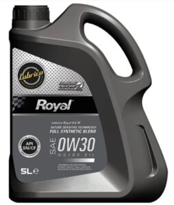 Lubrico Royal 0W 30 DPF Fully Synthetic 5L 13682 Automotive Motor Oil Lubricants Fluids NZ DEPOT - NZ DEPOT