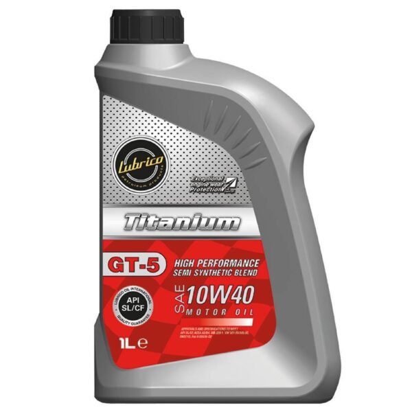 Lubri̇co Titanium Gt-5 10W/40 Is Semi-Synthetic Engine Oil Developed To Meet The Lubrication Requirements Of Gasoline And Light Diesel Vehicles. Provides Superior Protection In The Engine Thanks To Its High Quality Base Oils And Developed Formula With Advanced Additive Technology.it Has Registered Its Quality In This Field By Obtaining The Product Approvals Of The Important Oem Manufacturers Of Its Sector Such As Lubrico