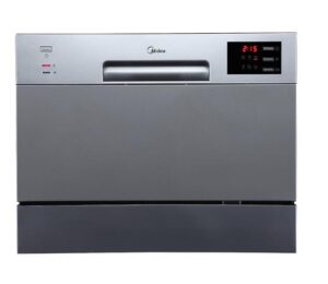MIDEA DISHWASHER SILVER 6 PLACE SETTING BENCH TOP PR2619 Kitchen and Cooking NZ DEPOT - NZ DEPOT