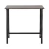 Metal Desk Dark Brown -