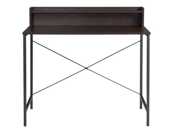 Metal Desk with Shelf Walnut -