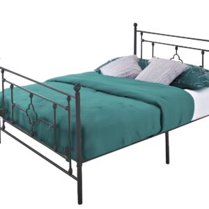 T Metal bed C11 Double BLACK