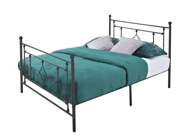 T Metal bed C11 Queen BLACK