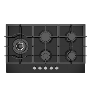 Midea Black Glass Gas Cooktop 90G50ME060-GFL - 90G50ME060-GFL - NZ DEPOT