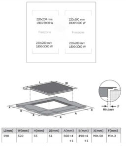 Midea Cooktop 60Cm Freezone Induction Pr2733 Kitchen And Cooking Nz Depot - Nz Depot