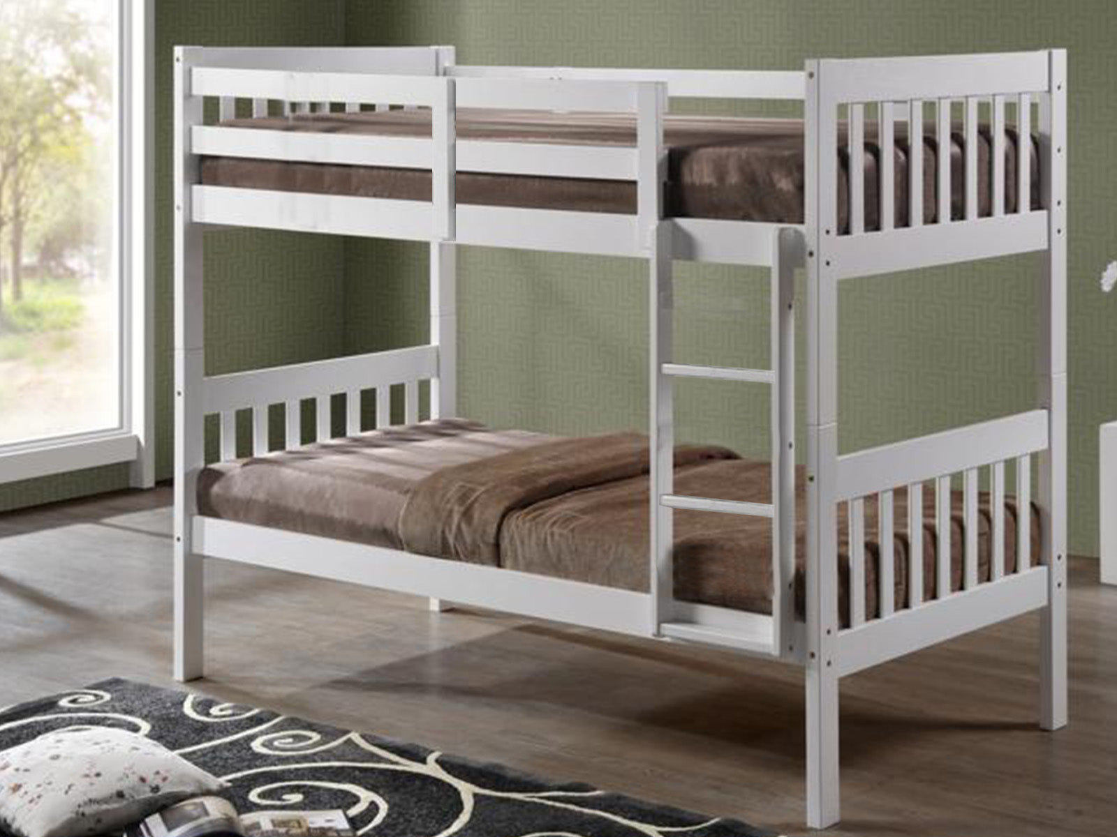 T New Lydia Bunk Bed White Bunk Beds