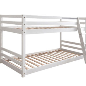 Polli Bunk Bed White with 10cm Mattress Combo