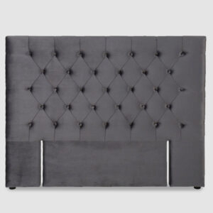 DS Rakel Headboard Queen Velvet Grey