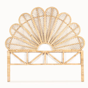 Rattan Headboard Peacock - King