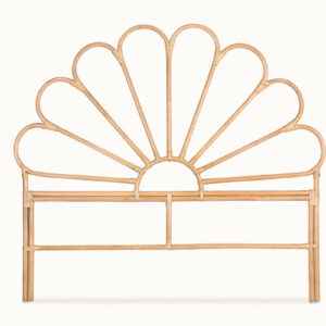 Rattan Headboard Petal - Double