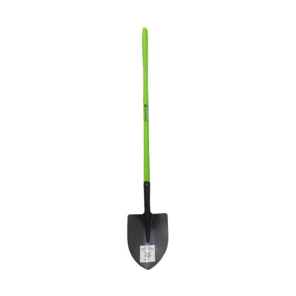 This Trade Quality Shovel Is Fitted With A Long Reinforced Fibreglass Handle.fibreglass Handles Are Known For Decreasing Shock And Extra Durability. The Long Handle Is Great For Extra Strength And Leverage. The Round Mouth Shovel Is Up For Digging