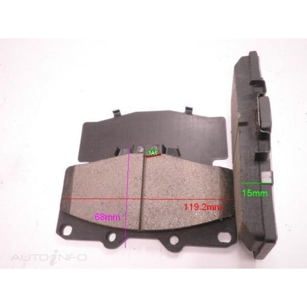 Royale Brake Pads - Sas-Bp1149Hd (Hilux Ln-Vzn