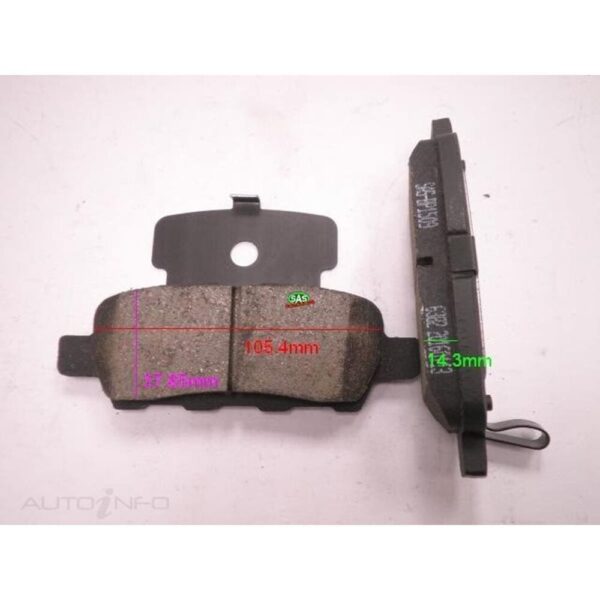 Royale Brake Pads - Sas-Bp1509 (Nissan Murano