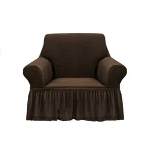 Buy SOGA 1-Seater Coffee Sofa Cover with Ruffled Skirt Couch Protector High Stretch Lounge Slipcover Home Decor Online - Home & Living/Home Decor/Sofa Covers - 1 - NZ Depot Free Shipping