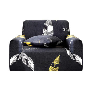 SOGA 1-Seater Feather Print Sofa Cover Couch Protector High Stretch Lounge Slipcover Home Decor, Home & Living, Home Decor, Sofa Covers, , ,  - NZ DEPOT 1