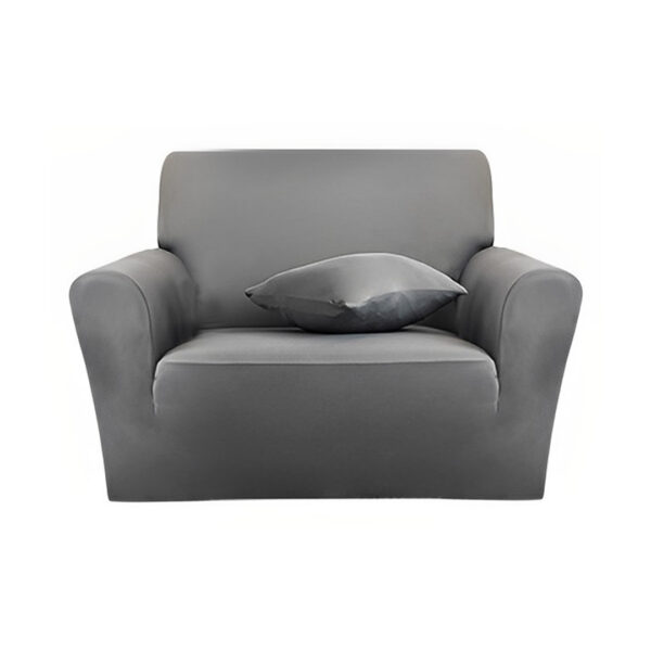 SOGA 1-Seater Grey Sofa Cover Couch Protector High Stretch Lounge Slipcover Home Decor, Home & Living, Home Decor, Sofa Covers, , ,  - NZ DEPOT 1