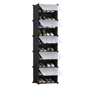 SOGA 10 Tier Shoe Rack Organizer Sneaker Footwear Storage Stackable Stand Cabinet Portable Wardrobe with Cover, Furniture, Storage & Shelving, Shoe Storage, , ,  - NZ DEPOT 1