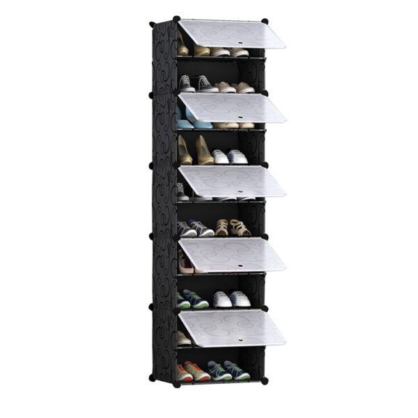 Soga 10 Tier Shoe Rack Organizer Sneaker Footwear Storage Stackable Stand Cabinet Portable Wardrobe With Cover, Furniture, Storage &Amp; Shelving, Shoe Storage, , ,  - Nz Depot 1