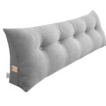 SOGA 100cm Silver Triangular Wedge Bed Pillow Headboard Backrest Bedside Tatami Cushion Home Decor, Furniture>Living Room Furniture>Occasional Chairs, , , , ,  - NZ DEPOT 1