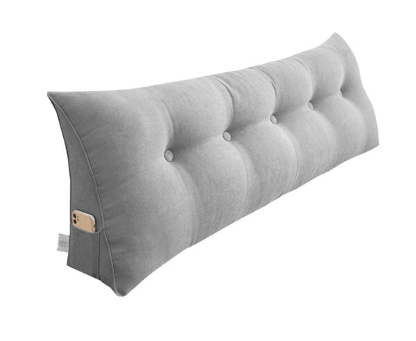 SOGA 100cm Silver Triangular Wedge Bed Pillow Headboard Backrest Bedside Tatami Cushion Home Decor, Furniture>Living Room Furniture>Occasional Chairs, , , , ,  - NZ DEPOT 1