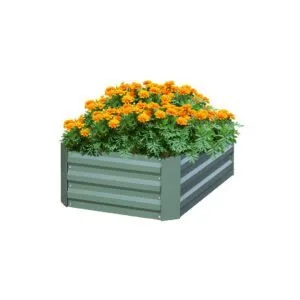 Buy SOGA 100cm Square Galvanised Raised Garden Bed Vegetable Herb Flower Outdoor Planter Box Online - Garden, Tools & Hardware/Gardening & Lawn Care/Pots, Planters & Container Accessories - 1 - NZ Depot Free Shipping