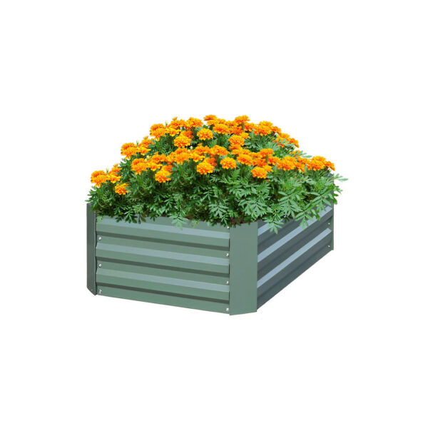 SOGA 100cm Square Galvanised Raised Garden Bed Vegetable Herb Flower Outdoor Planter Box, Garden, Tools & Hardware, Gardening & Lawn Care, Pots, Planters & Container Accessories, , ,  - NZ DEPOT 1
