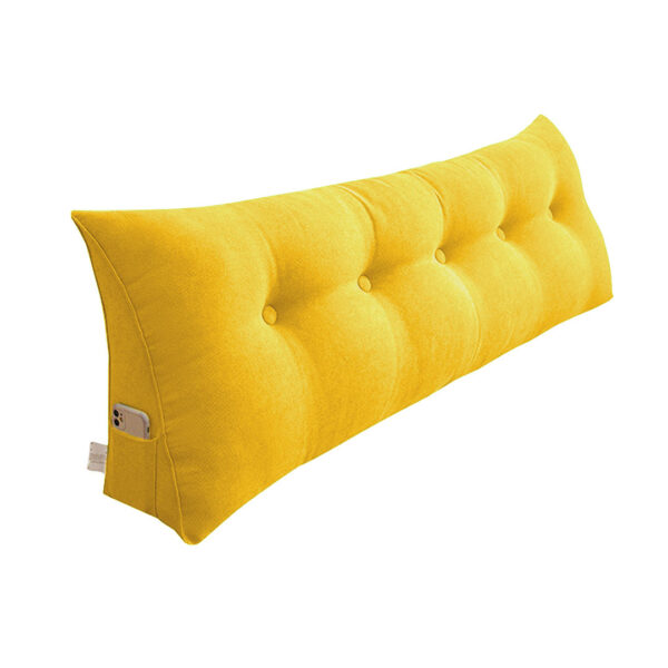 Soga 100Cm Yellow Triangular Wedge Bed Pillow Headboard Backrest Bedside Tatami Cushion Home Decor, Furniture, Living Room Furniture, Occasional Chairs, , ,  - Nz Depot 1