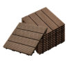 SOGA 11 pcs Dark Chocolate DIY Wooden Composite Decking Tiles Garden Outdoor Backyard Flooring Home Decor, Garden, Tools & Hardware>Gardening & Lawn Care>Artificial Grass, , , , ,  - NZ DEPOT 1