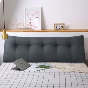 Buy SOGA 120cm Dark Grey Triangular Wedge Bed Pillow Headboard Backrest Bedside Tatami Cushion Home Decor Online - Furniture/Living Room Furniture/Occasional Chairs - 2 - NZ Depot Free Shipping