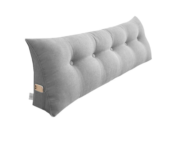 SOGA 120cm Silver Triangular Wedge Bed Pillow Headboard Backrest Bedside Tatami Cushion Home Decor, Furniture>Living Room Furniture>Occasional Chairs, , , , ,  - NZ DEPOT 1