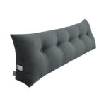 SOGA 150cm Dark Grey Triangular Wedge Bed Pillow Headboard Backrest Bedside Tatami Cushion Home Decor, Furniture>Living Room Furniture>Occasional Chairs, , , , ,  - NZ DEPOT 1