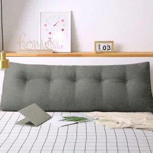 Buy SOGA 150cm Grey Triangular Wedge Bed Pillow Headboard Backrest Bedside Tatami Cushion Home Decor Online - Furniture/Living Room Furniture/Occasional Chairs - 2 - NZ Depot Free Shipping