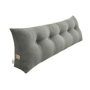 Buy SOGA 150cm Grey Triangular Wedge Bed Pillow Headboard Backrest Bedside Tatami Cushion Home Decor Online - Furniture/Living Room Furniture/Occasional Chairs - 1 - NZ Depot Free Shipping