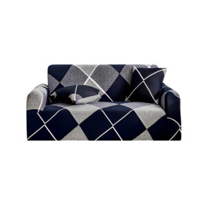 SOGA 2-Seater Checkered Sofa Cover Couch Protector High Stretch Lounge Slipcover Home Decor, Home & Living, Home Decor, Sofa Covers, , ,  - NZ DEPOT 1