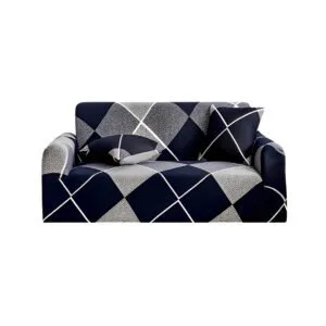 Buy SOGA 2-Seater Checkered Sofa Cover Couch Protector High Stretch Lounge Slipcover Home Decor Online - Home & Living/Home Decor/Sofa Covers - 1 - NZ Depot Free Shipping