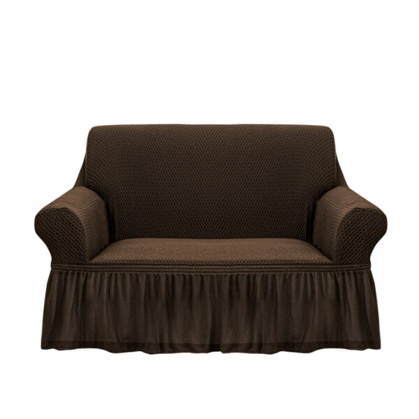 SOGA 2-Seater Coffee Sofa Cover with Ruffled Skirt Couch Protector High Stretch Lounge Slipcover Home Decor, Home & Living, Home Decor, Sofa Covers, , ,  - NZ DEPOT 1
