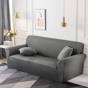 Buy SOGA 2-Seater Grey Sofa Cover Couch Protector High Stretch Lounge Slipcover Home Decor Online - Home & Living/Home Decor/Sofa Covers - 3 - NZ Depot Free Shipping
