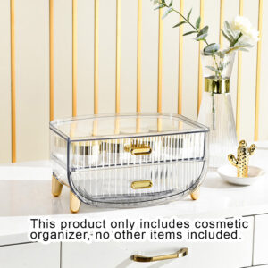 SOGA 2 Tier Transparent Multifunctional Countertop Cosmetic Storage Makeup Skincare Holder Jewelry Cabinet Bathroom Desk Drawer Vanity Organiser, Home, Bathroom, Bathroom Accessories, Bathroom Storage, ,  - NZ DEPOT 2