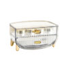 SOGA 2 Tier Transparent Multifunctional Countertop Cosmetic Storage Makeup Skincare Holder Jewelry Cabinet Bathroom Desk Drawer Vanity Organiser, Home>Bathroom>Bathroom Accessories>Bathroom Storage, , , , ,  - NZ DEPOT 1